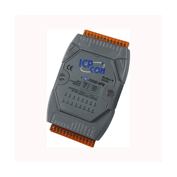 RS-485 Remote I/O Module, M-7055D-NPN